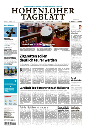 Cover of Hohenloher Tagblatt