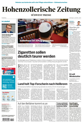 Cover of Hohenzollerische Zeitung