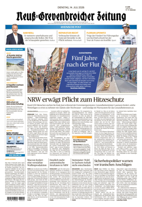 Cover of Neuss-Grevenbroicher Zeitung Neuss