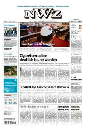 Cover of NWZ – Neue Wurttembergische Zeitung