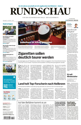 Cover of Rundschau fur den Schwabischen Wald – Der Kocherbote