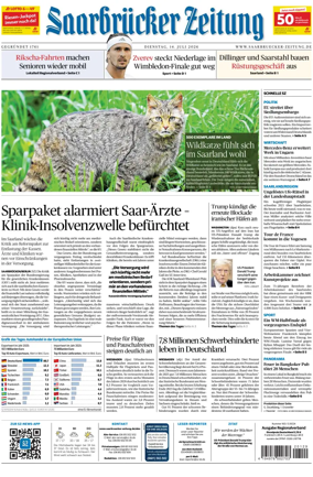 Cover of Saarbruecker Zeitung