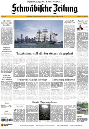 Cover of Schwabische Zeitung (Bad Saulgau)