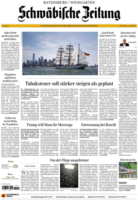 Cover of Schwabische Zeitung (Ravensburg / Weingarten)