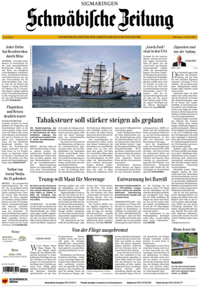 Cover of Schwabische Zeitung (Sigmaringen)