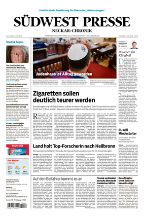Cover of SUDWEST PRESSE - Neckar-Chronik