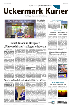 Cover of Templiner Zeitung