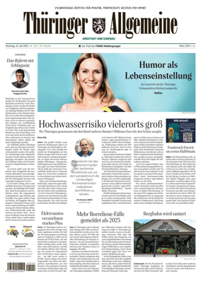 Cover of Thuringer Allgemeine (Arnstadt und Ilmenauz)