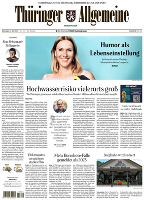 Cover of Thuringer Allgemeine (Nordhausen)