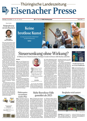 Cover of Thuringische Landeszeitung (Eisenach)
