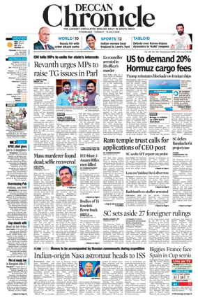 Cover of Deccan Chronicle