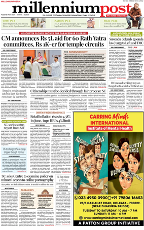 Cover of Millennium Post (Kolkata)