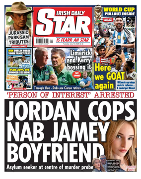 Cover of Irish Daily Star