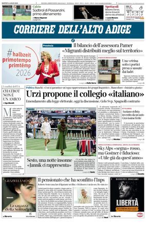 Cover of Corriere dell'Alto Adige
