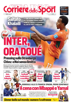 Cover of Corriere dello Sport (Lombardia)