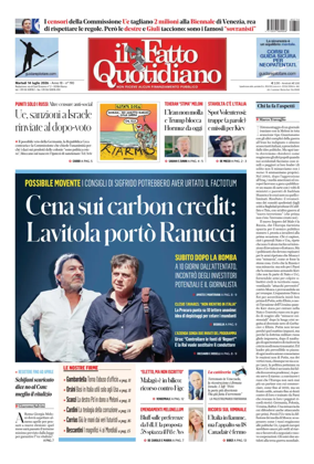 Cover of Il Fatto Quotidiano