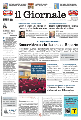 Cover of Il Giornale (Italy)