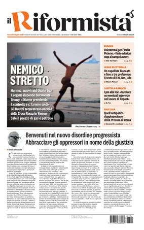 Cover of Il Riformista (Italy)