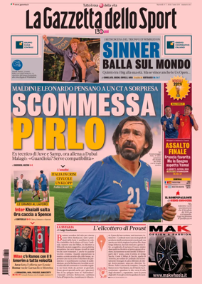Cover of La Gazzetta dello Sport
