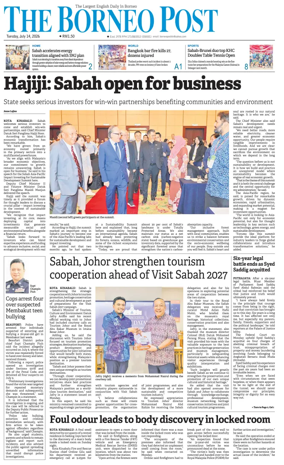 Cover of The Borneo Post (Sabah)