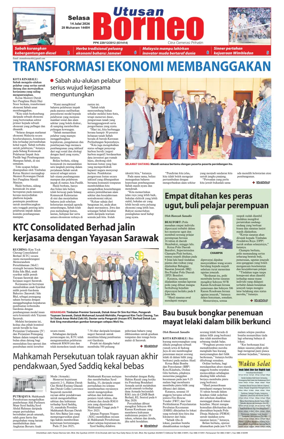 Cover of Utusan Borneo (Sabah)