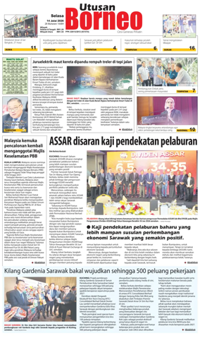 Cover of Utusan Borneo (Sarawak)