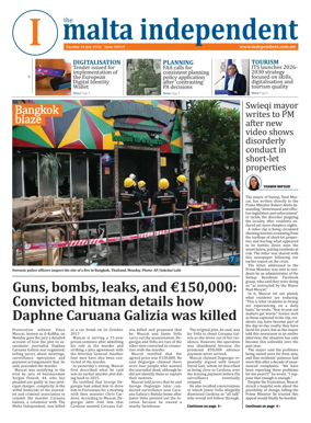 Cover of Malta Independent