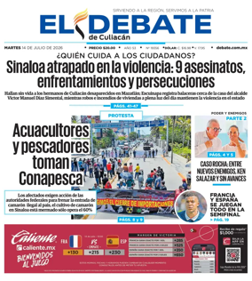 Cover of El Debate de Culiacan