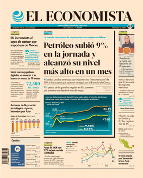 Cover of El Economista (Mexico)