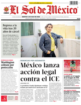 Cover of El Sol de Mexico