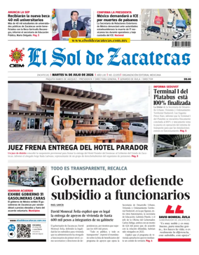 Cover of El Sol de Zacatecas