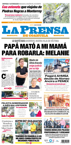 Cover of La Prensa de Coahuila