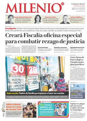 Cover of Milenio Tamaulipas
