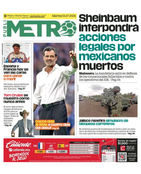 Cover of Publimetro Guadalajara