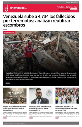 Cover of Sin Embargo destacadas