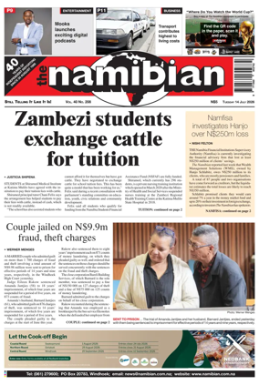 Cover of The Namibian