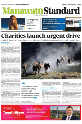 Cover of Manawatu Standard