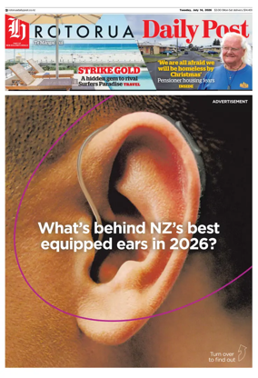 Cover of Rotorua Daily Post