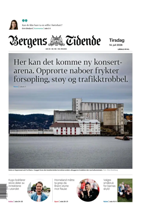 Cover of Bergens Tidende