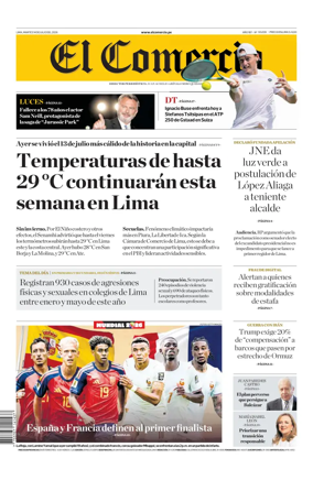 Cover of Diario El Comercio