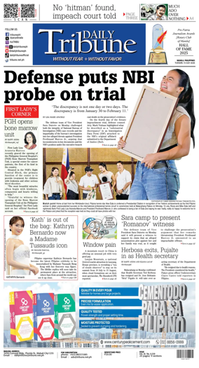 Cover of Daily Tribune (Philippines)