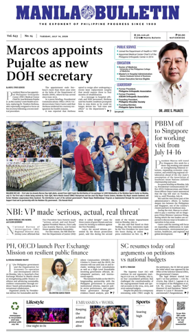 Cover of Manila Bulletin