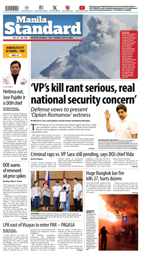 Cover of Manila Standard