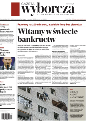 Cover of Gazeta Wyborcza