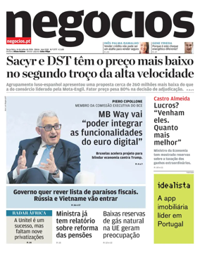 Cover of Jornal de Negocios