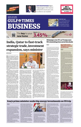 Cover of Gulf Times Business