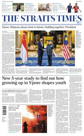 Cover of The Straits Times