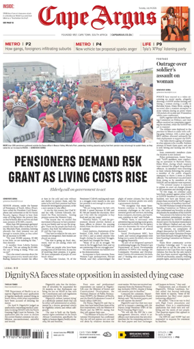 Cover of Cape Argus (PM Edition)