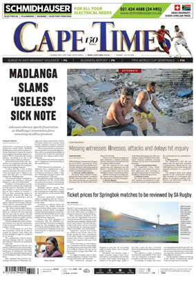 Cover of Cape Times