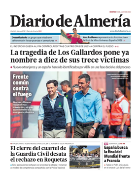 Cover of Diario de Almeria
